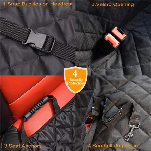 Dog Seat Cover, 100% Waterproof Bench Seat Cover Protector Scratch Proof Nonslip - Picture 5 of 7